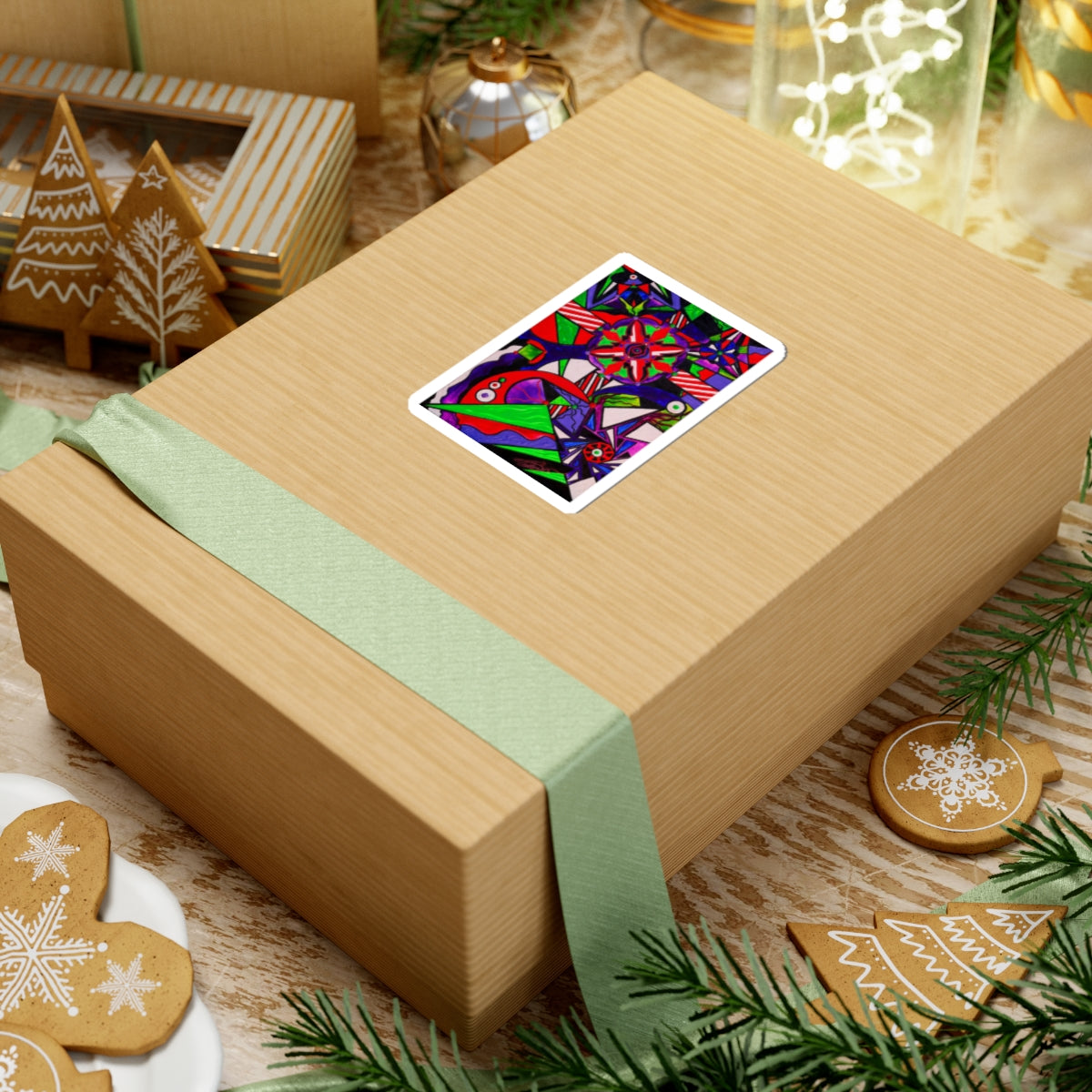 Warding Grid - Kiss-Cut Square Stickers