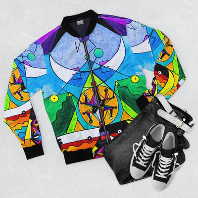 Manifestation Lightwork Model - AOP Bomber Jacket