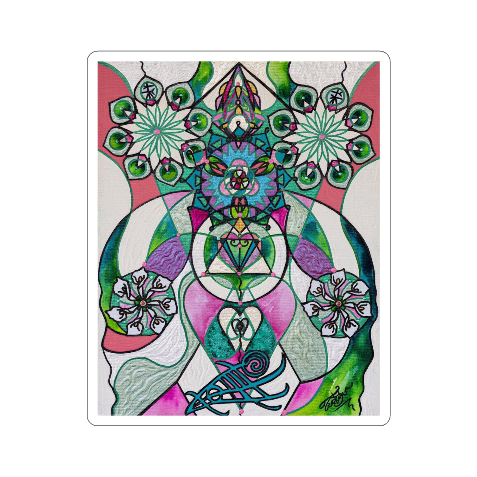 Quan Yin Consciousness - Kiss-Cut Square Stickers