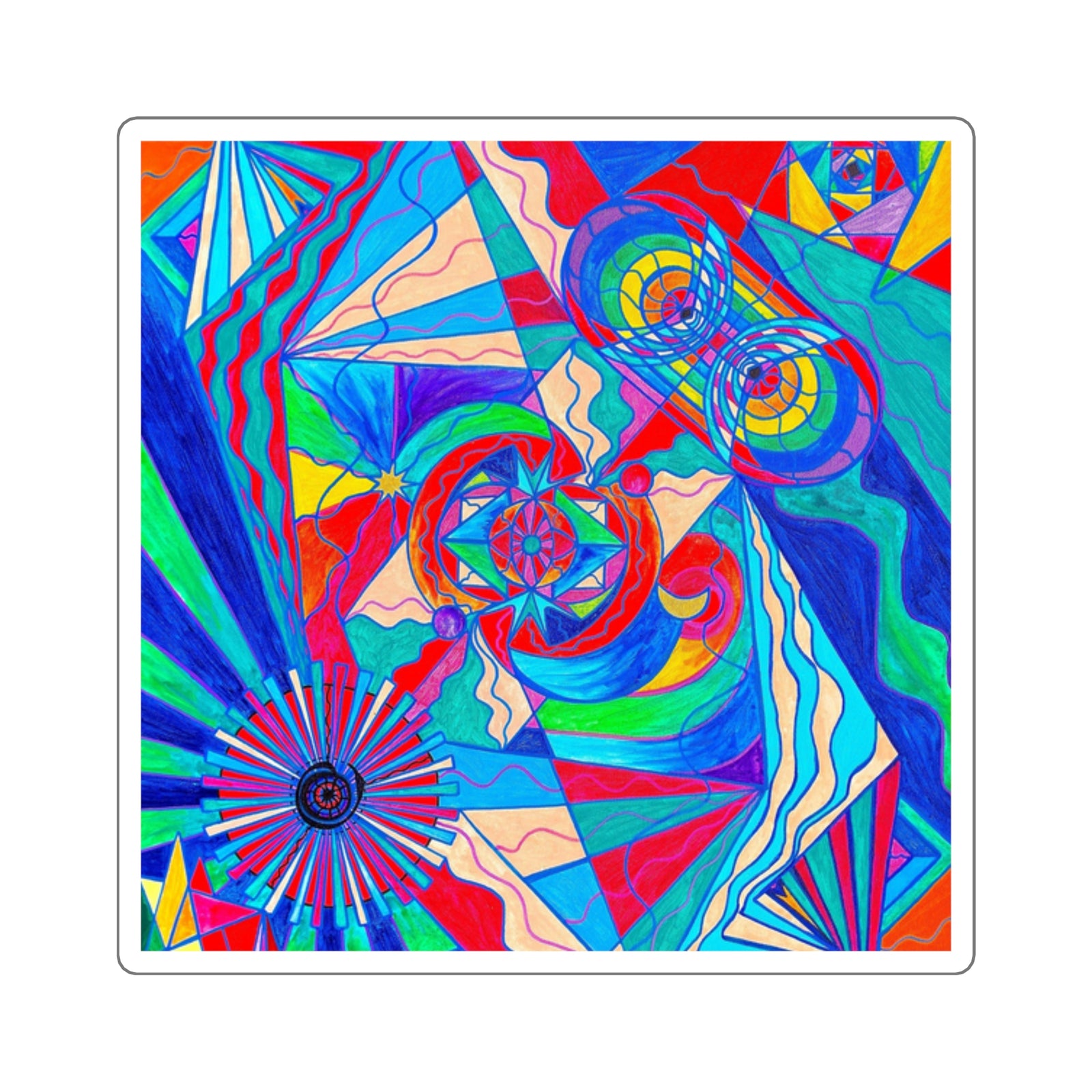 Pleiadian Restore Harmony Lightwork Model - Square Stickers