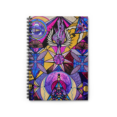 Saint Germain Consciousness - Spiral Notebook - Ruled Line