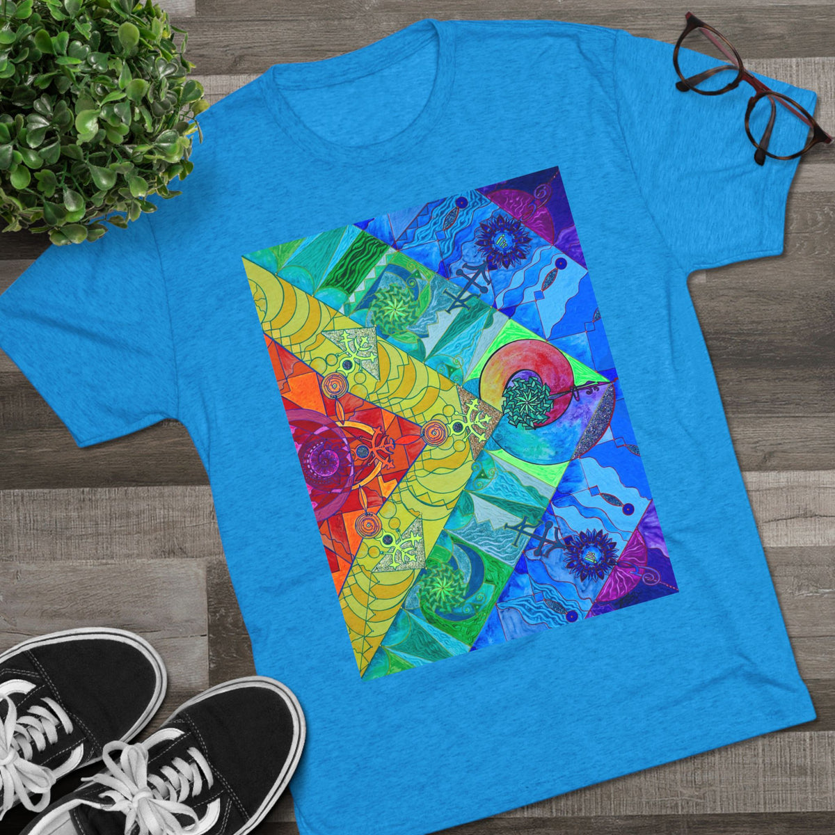 Expansion Pleiadian Lightwork Model - Men's Tri-Blend Crew Tee