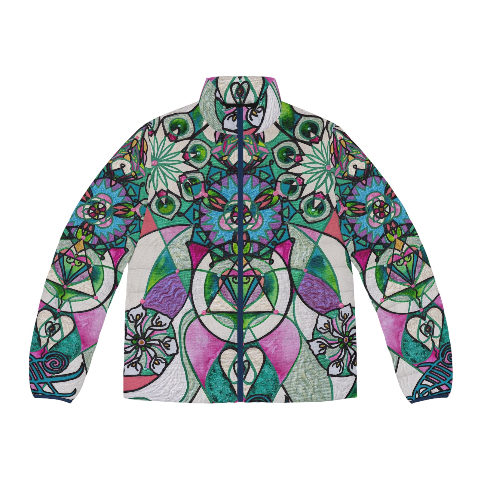 Quan Yin Consciousness - Men's Puffer Jacket (AOP)