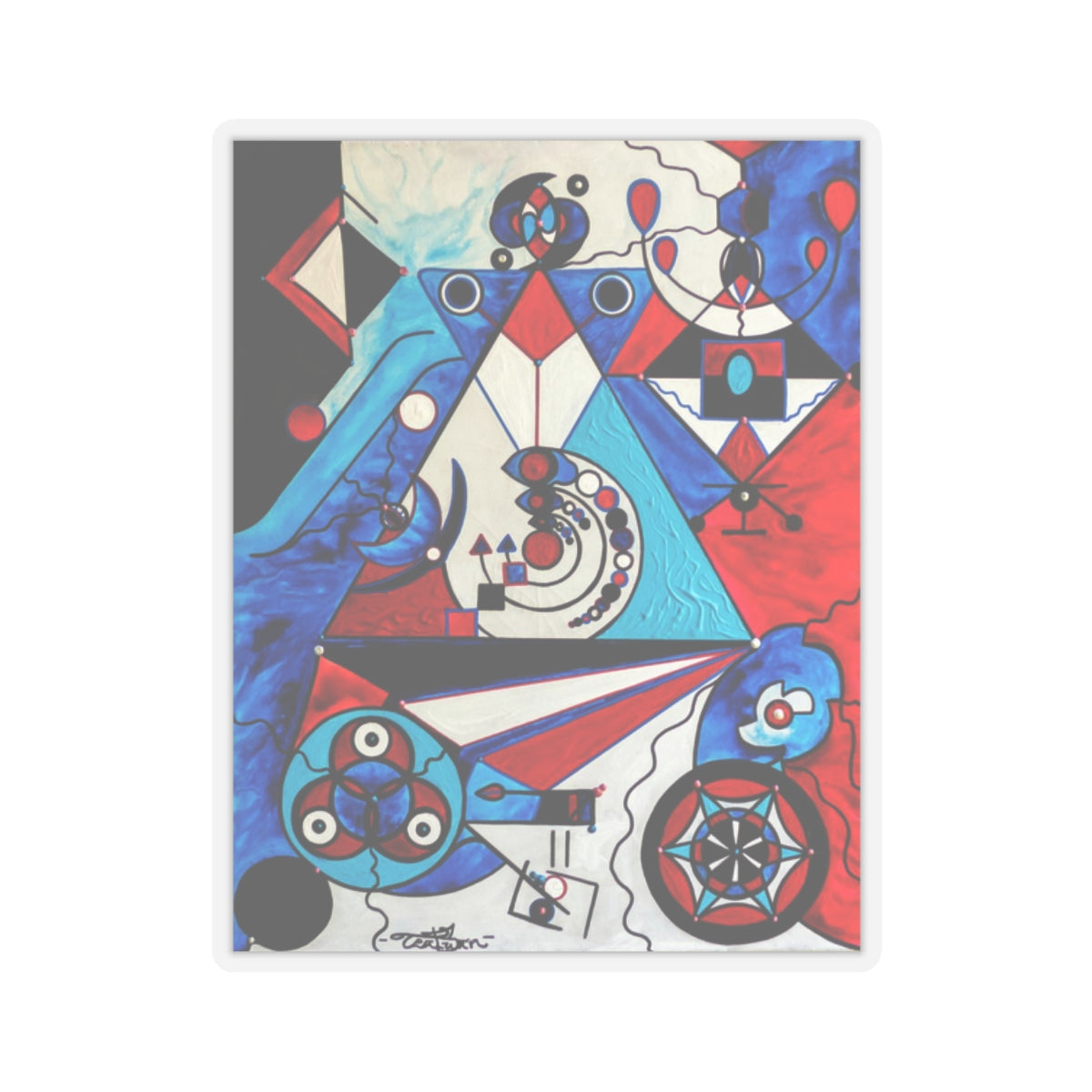Responsibility Grid - Kiss-Cut Stickers