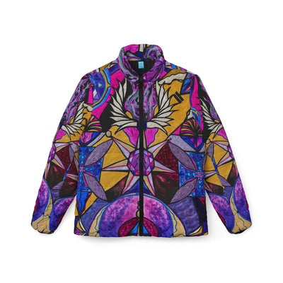 Saint Germain Consciousness - Women’s Puffer Jacket (AOP)