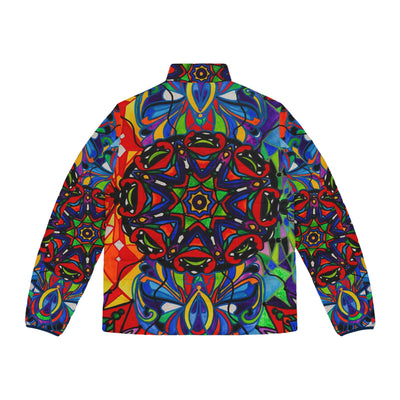 Healthy Polarity - Men's Puffer Jacket (AOP)