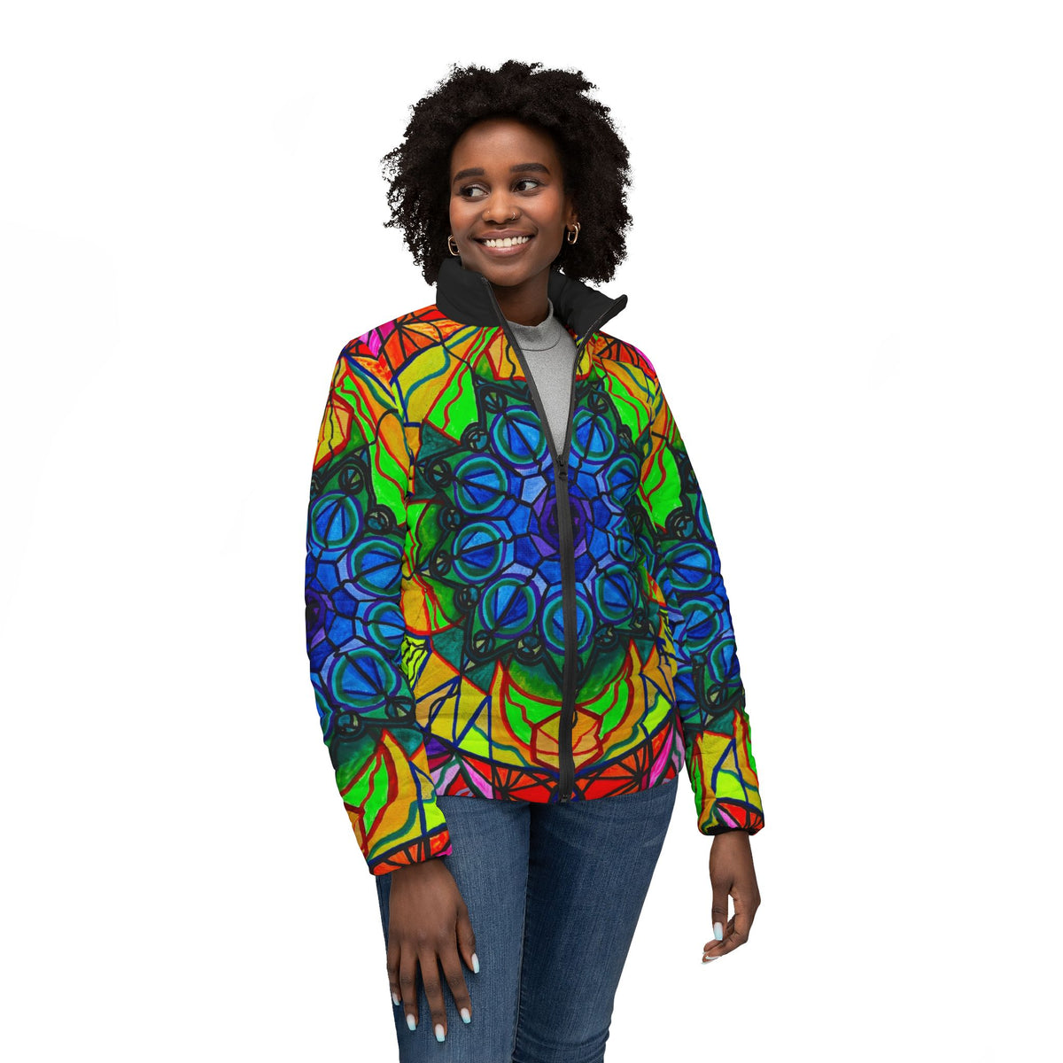 Creativity - Women’s Puffer Jacket (AOP)