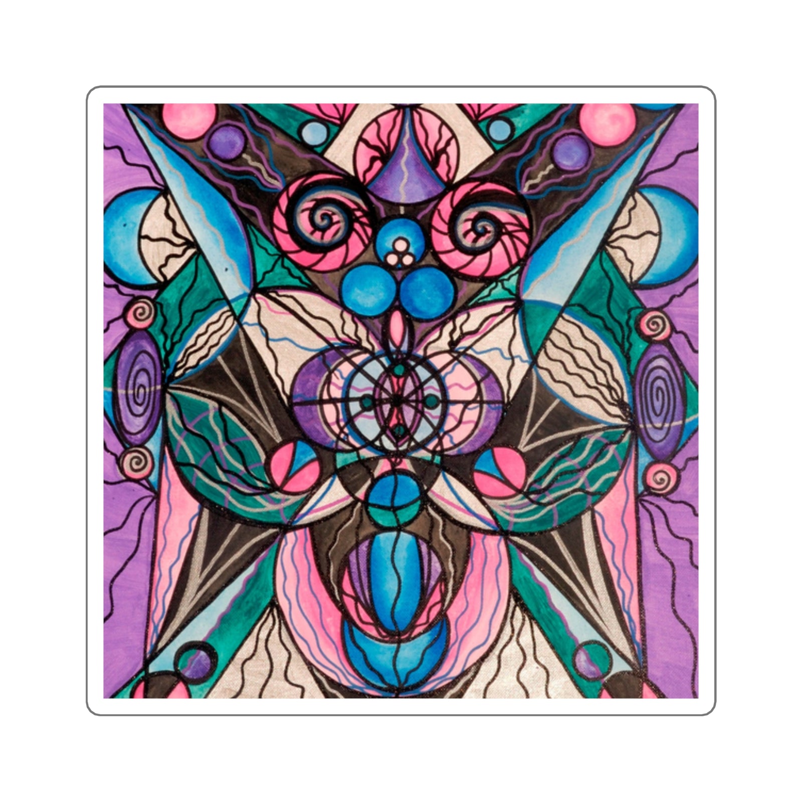 Arcturian Healing Lattice - Square Stickers