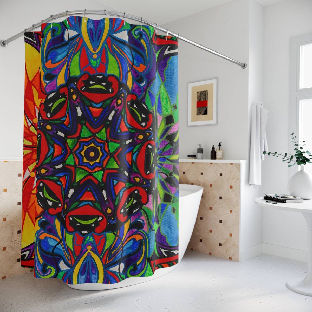 Healthy Polarity - Shower Curtains
