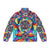 Blue Ray Transcendence Grid - Unisex Puffer Jacket