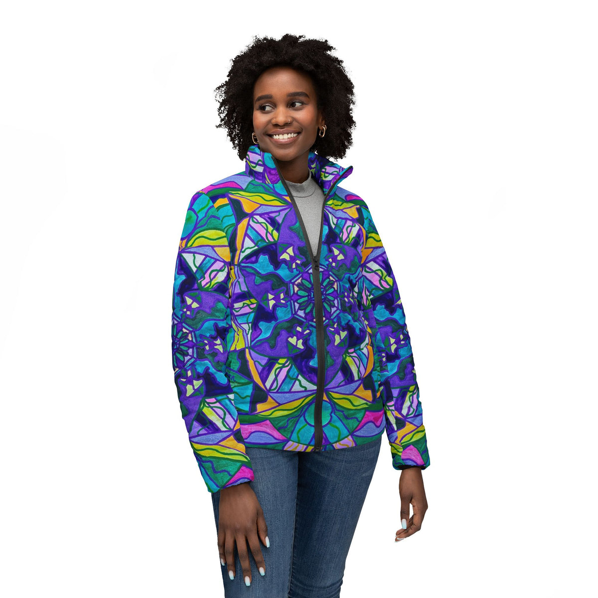 Hope - Women’s Puffer Jacket (AOP)