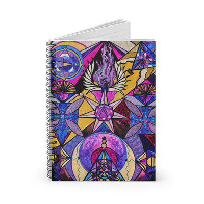 Saint Germain Consciousness - Spiral Notebook - Ruled Line