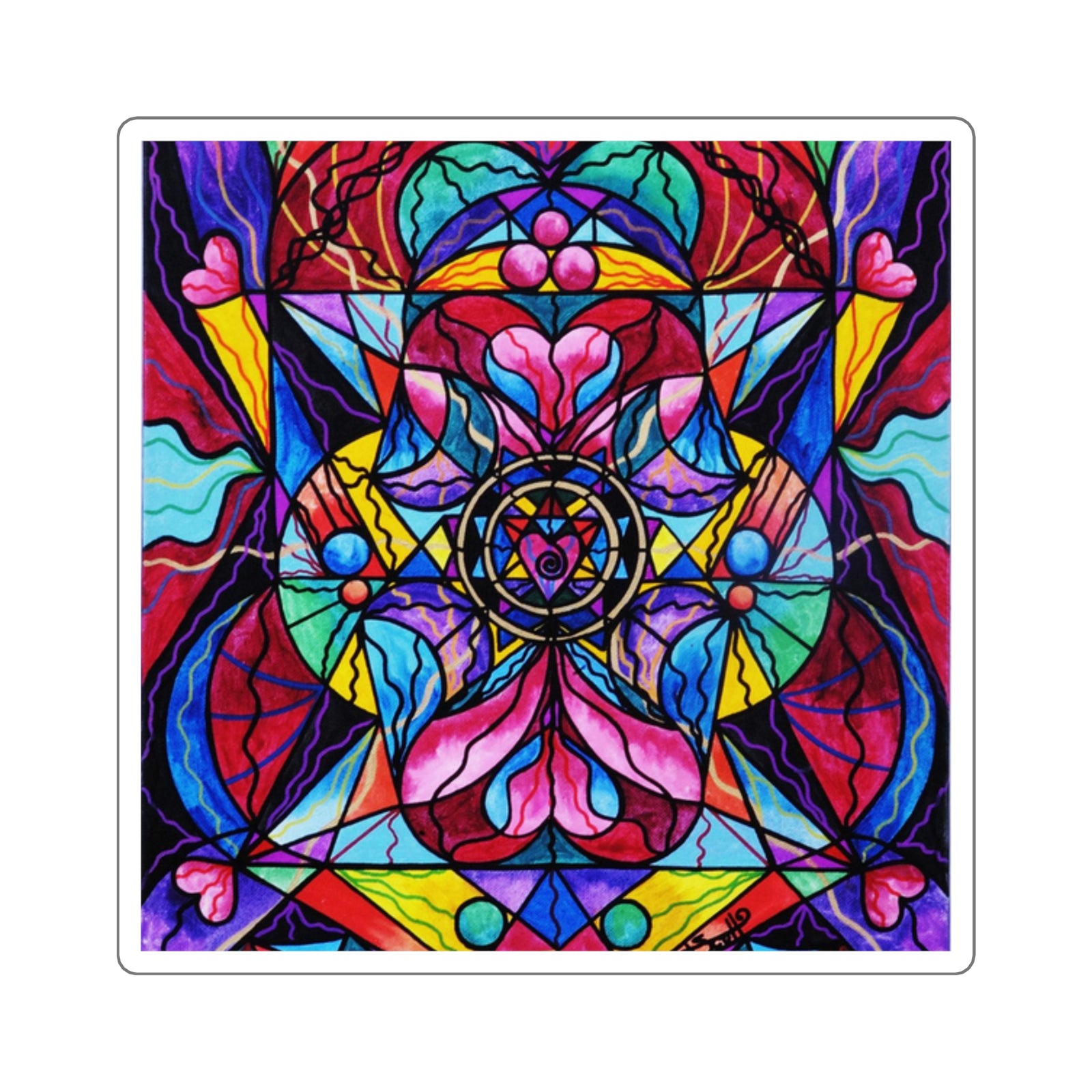 Blue Ray Self Love Grid - čtvercové samolepky