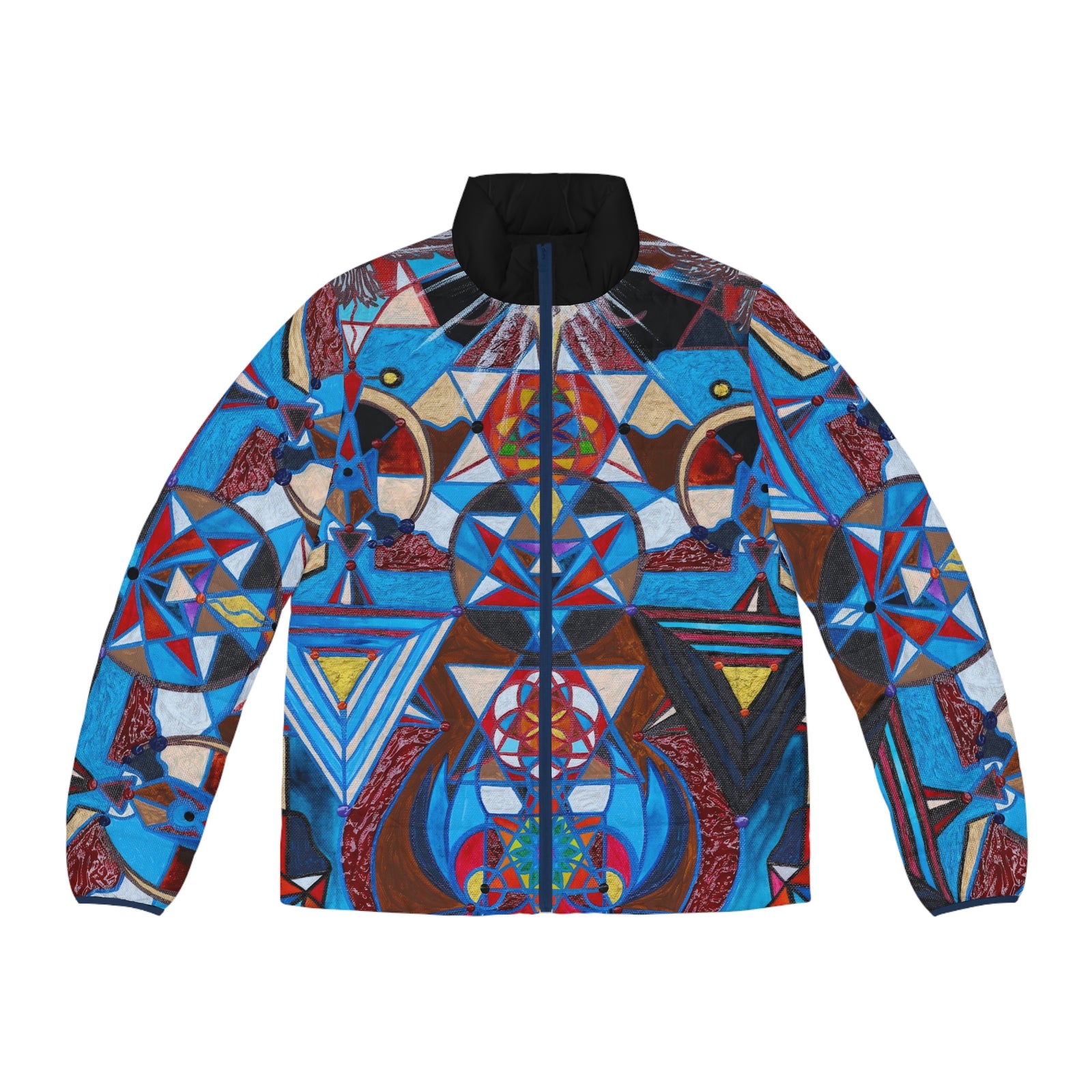 Enoch Consciousness - Men's Puffer Jacket (AOP)