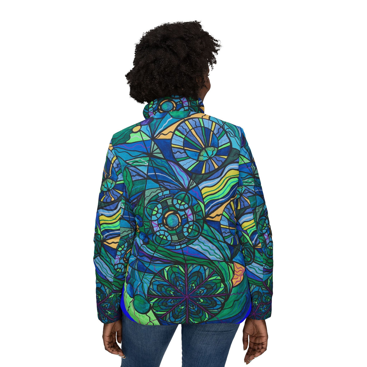 Arcturian Immunity Grid - Women’s Puffer Jacket (AOP)