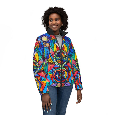 Spiritual Guide - Women’s Puffer Jacket (AOP)