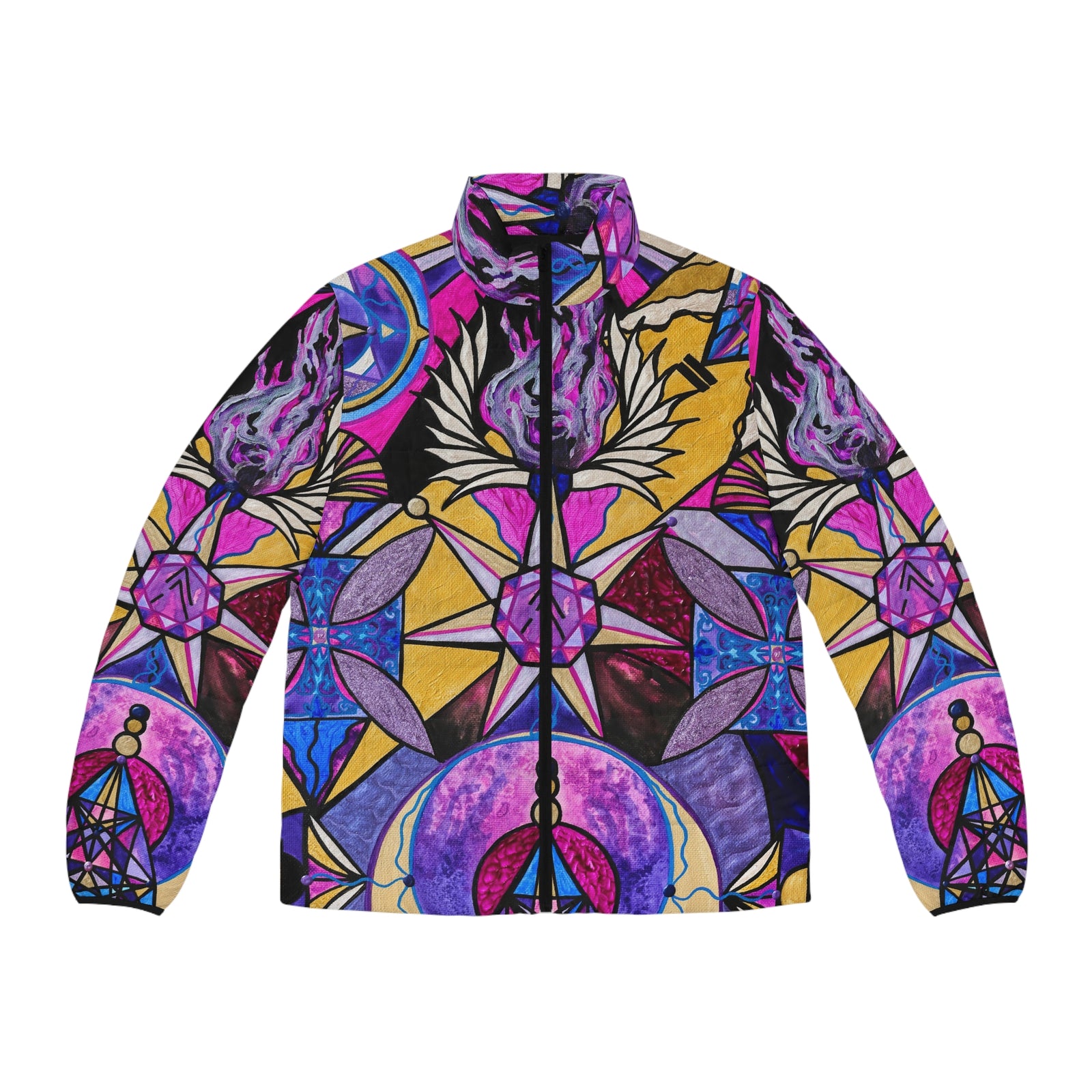 Saint Germain Consciousness - Men's Puffer Jacket (AOP)