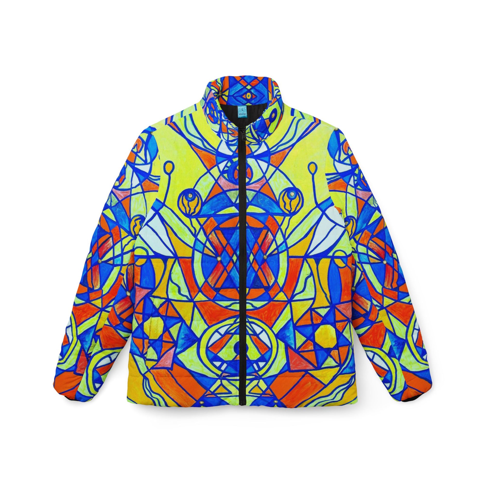 Happiness Pleiadian Lightwork Model - Women’s Puffer Jacket (AOP)