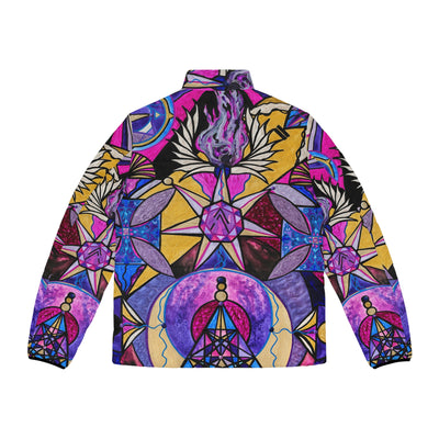 Saint Germain Consciousness - Men's Puffer Jacket (AOP)