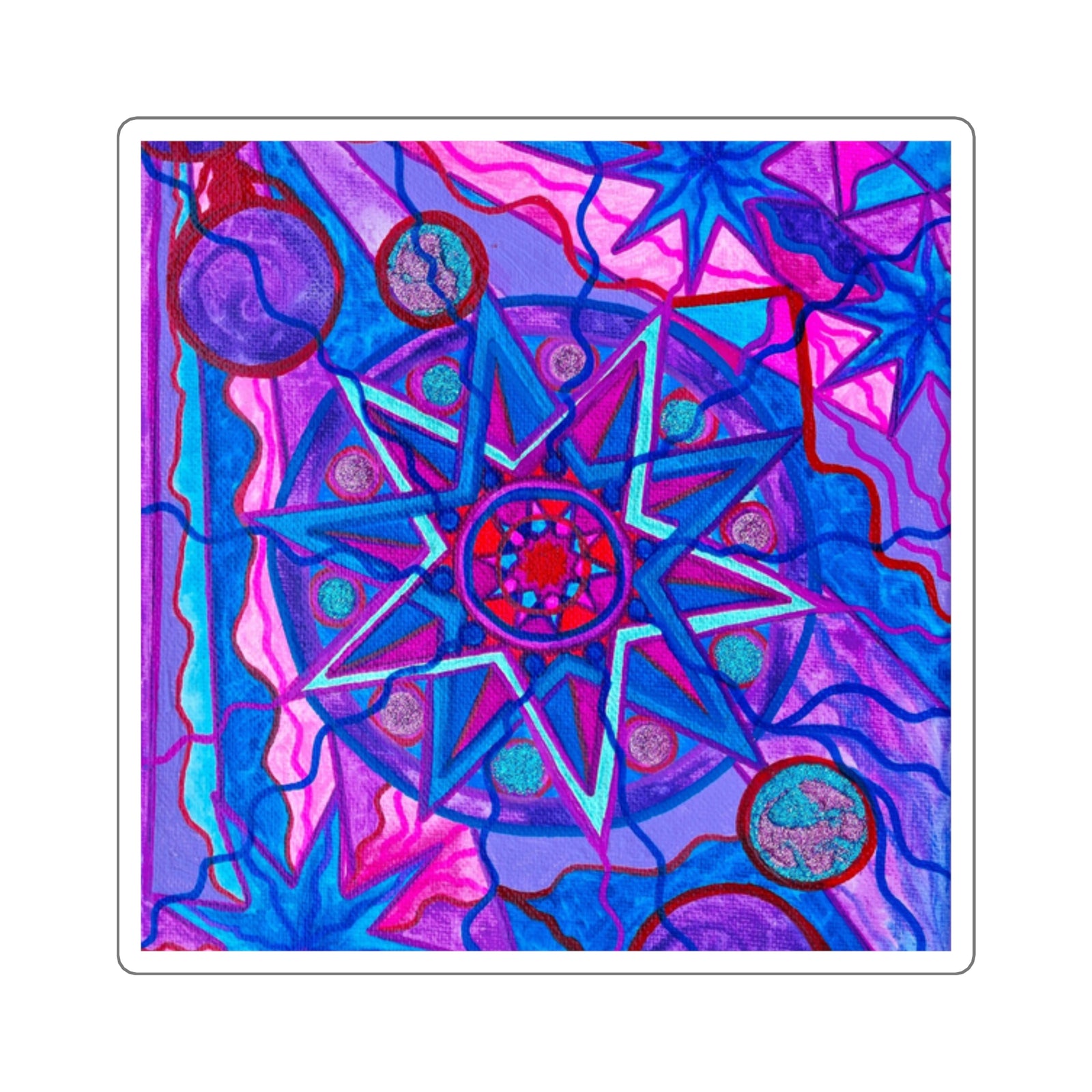 Star of Joy - Square Stickers