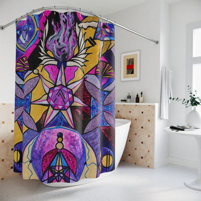 Saint Germain Consciousness - Shower Curtains