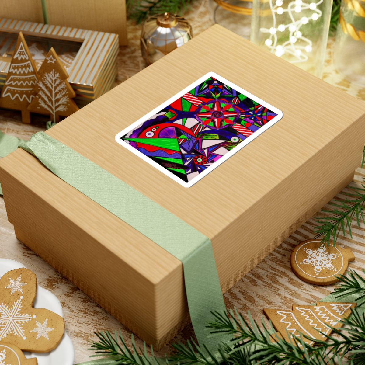 Warding Grid - Kiss-Cut Square Stickers