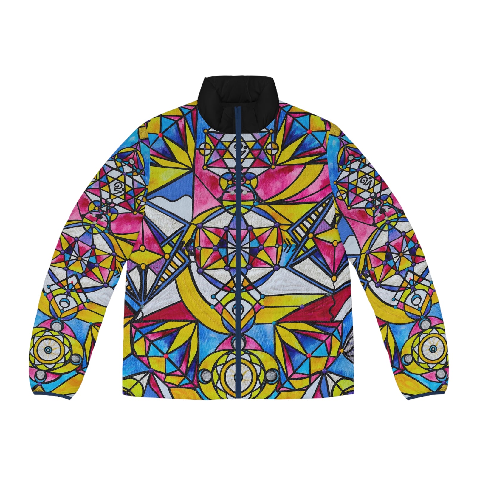 Sanat Kumara Consciousness - Men's Puffer Jacket (AOP)