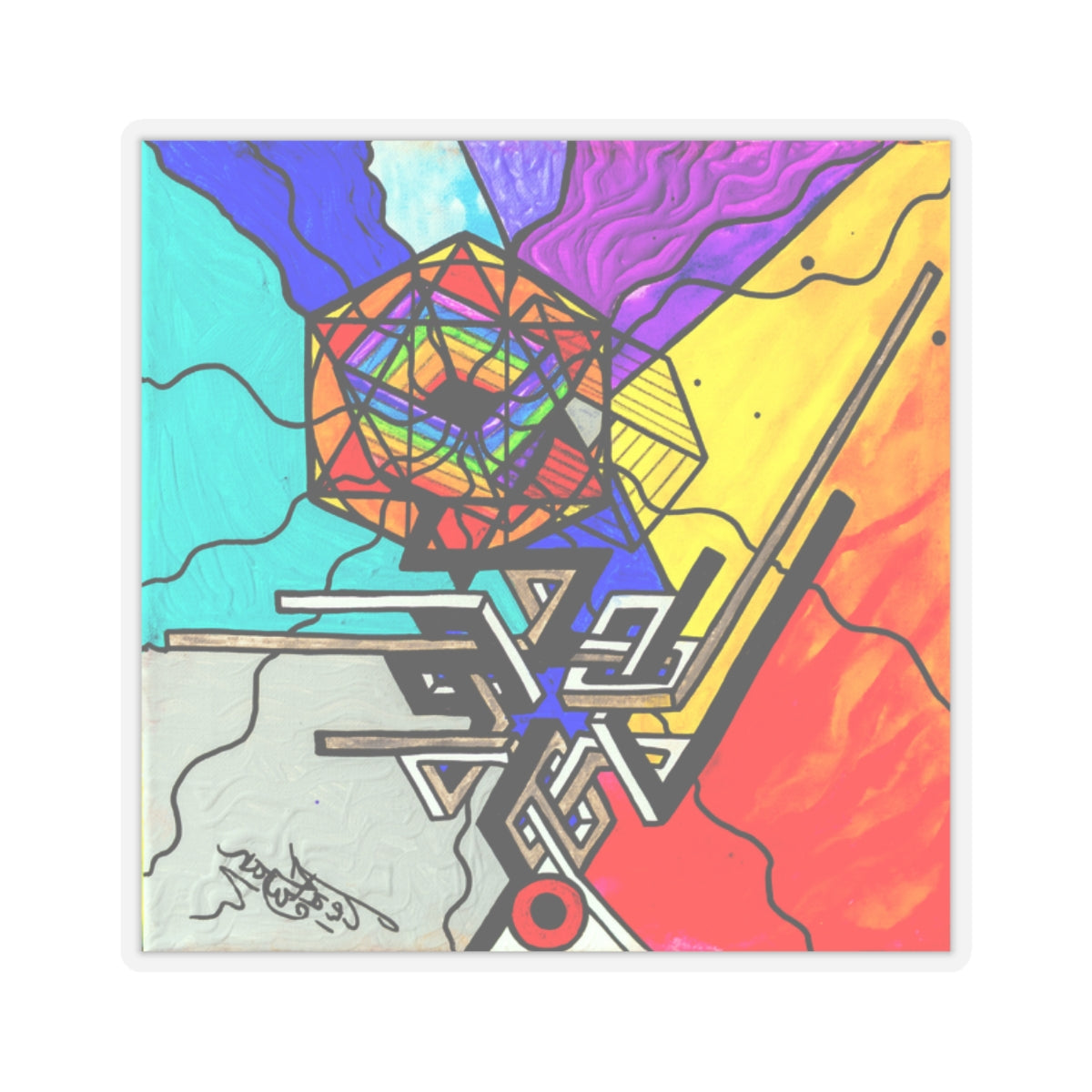 The Right Decision - Square Stickers