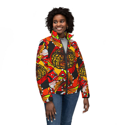 The Energy Builder - Women’s Puffer Jacket (AOP)