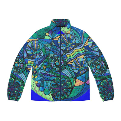 Arcturian Immunity Grid - Men's Puffer Jacket (AOP)