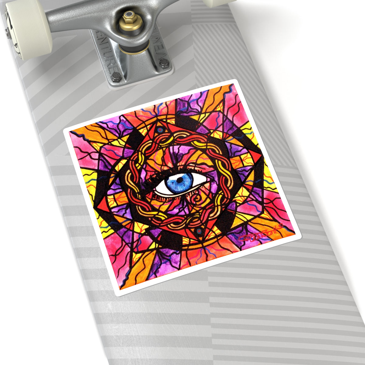 Confident Self Expression - Square Stickers