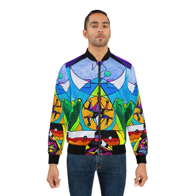 Manifestation Lightwork Model - AOP Bomber Jacket