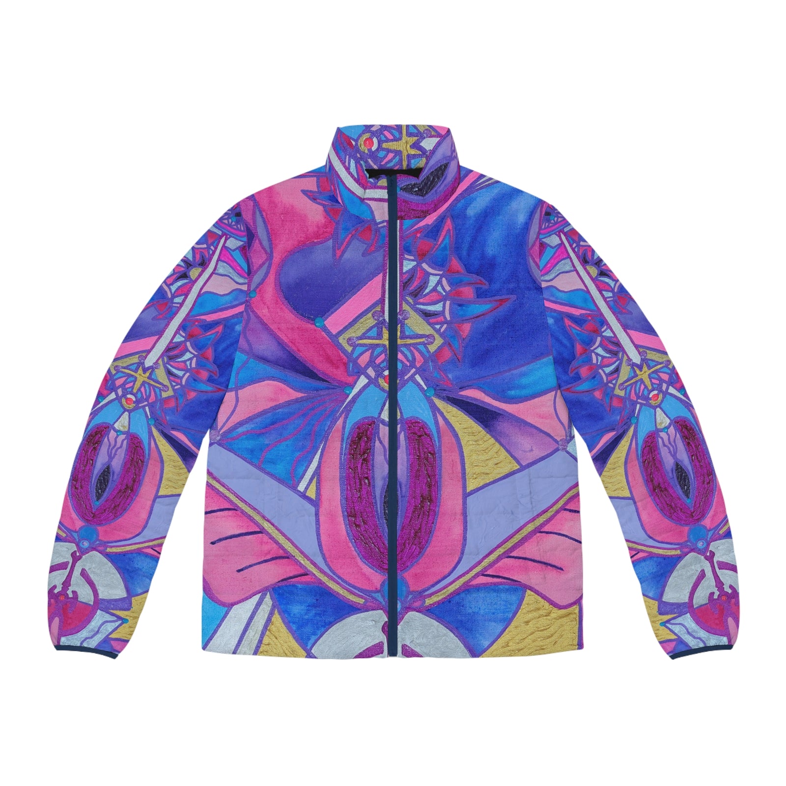 Lady Portia - Men's Puffer Jacket (AOP)