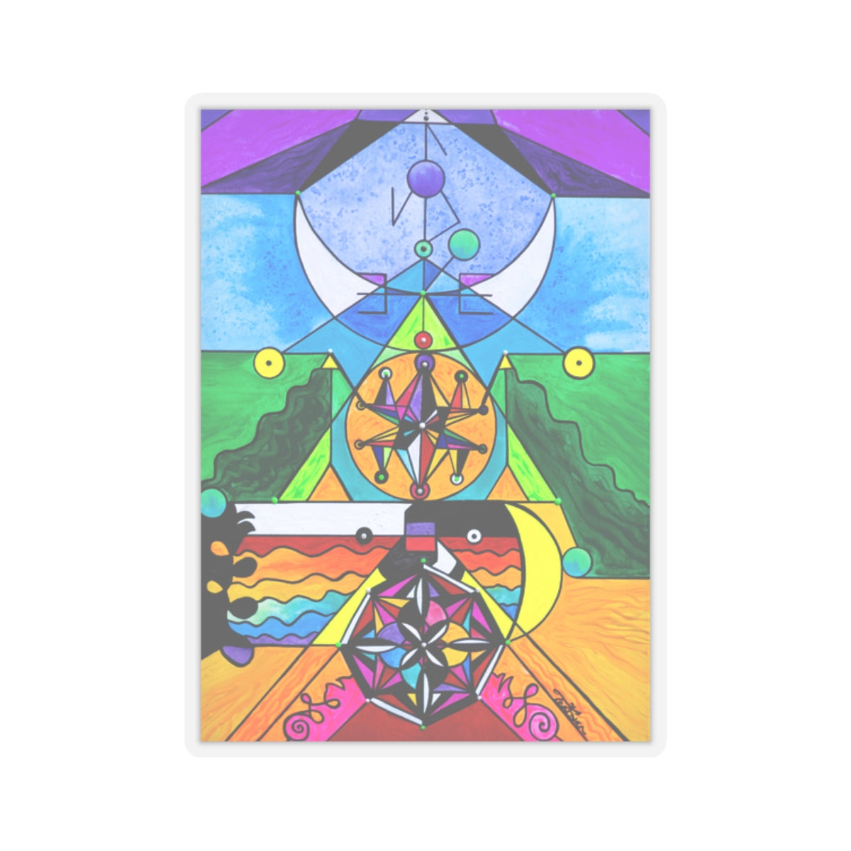 Manifestation Lightwork Model - Square Stickers