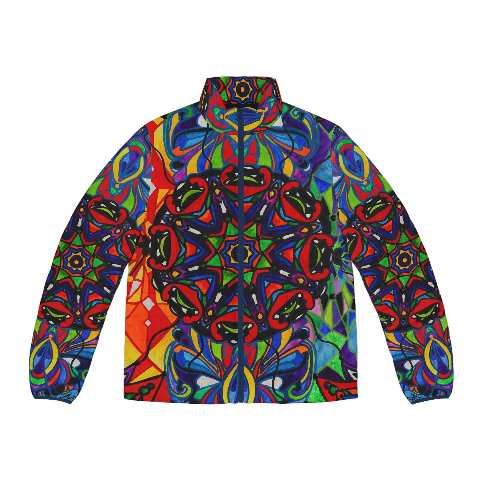 Healthy Polarity - Men's Puffer Jacket (AOP)