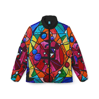 Arcturian Divine Order Grid - Women’s Puffer Jacket (AOP)