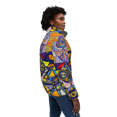 Koot Hoomi - Women’s Puffer Jacket (AOP)