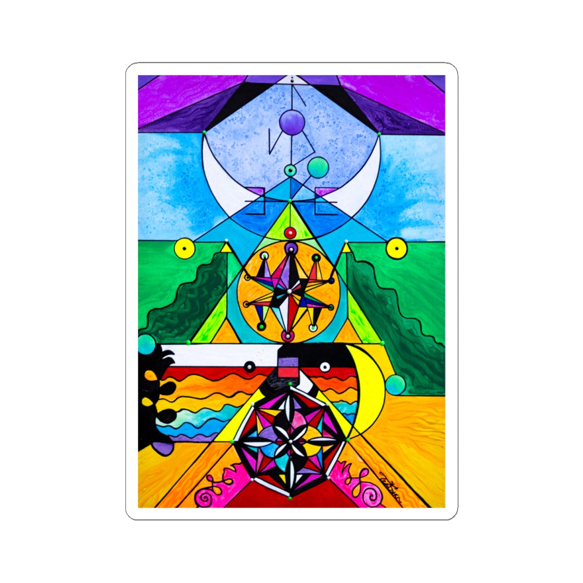 Manifestation Lightwork Model - Square Stickers