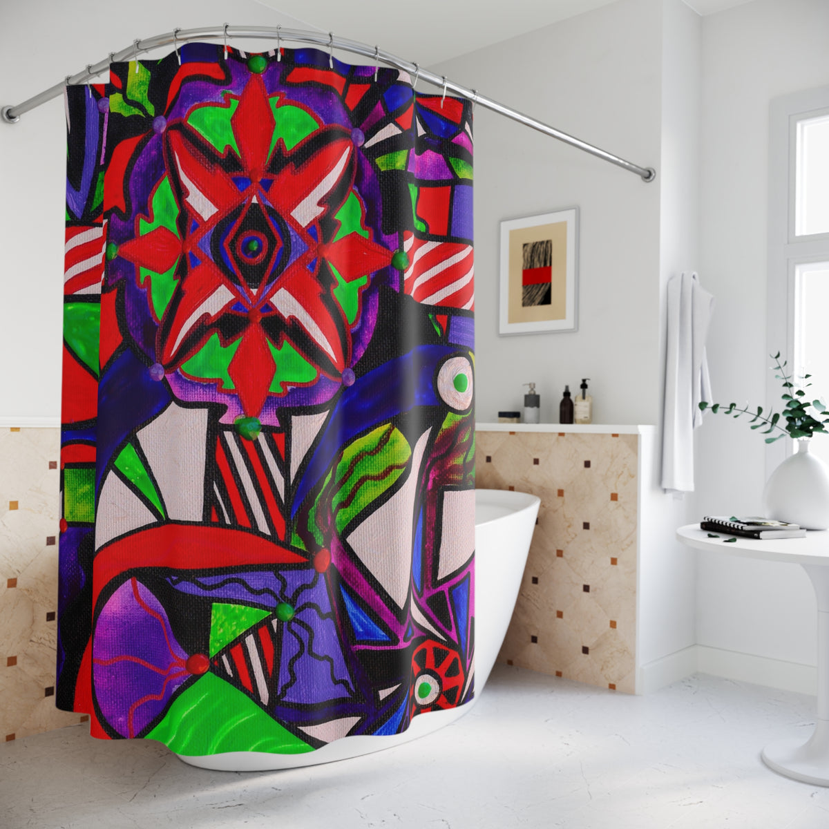 Warding Grid - Shower Curtains