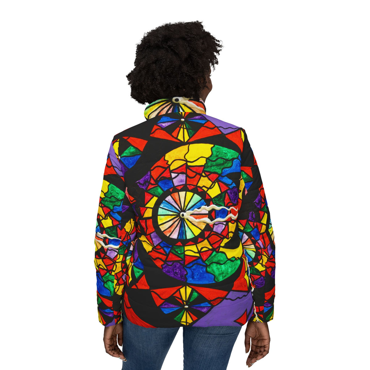 Stand For What You Believe In - Women’s Puffer Jacket (AOP)