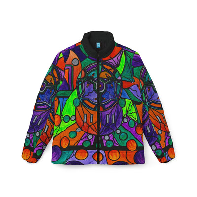 The Sheaf - Pleiadian Lightwork Model - Women’s Puffer Jacket (AOP)