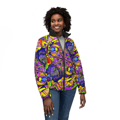 Breaking Through Barriers - Women’s Puffer Jacket (AOP)