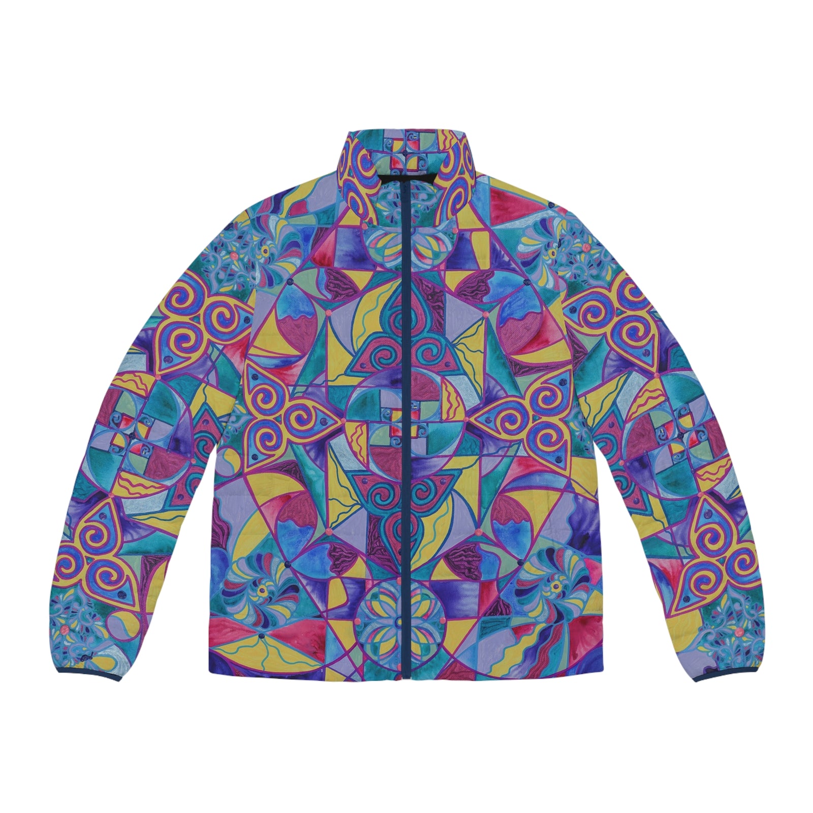 Harmony - Men's Puffer Jacket (AOP)