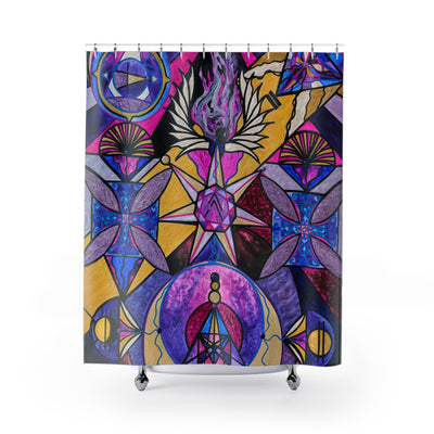 Saint Germain Consciousness - Shower Curtains