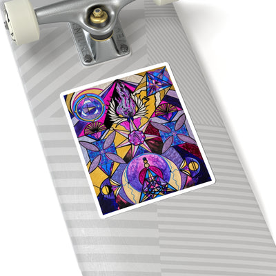Saint Germain Consciousness - Square Stickers