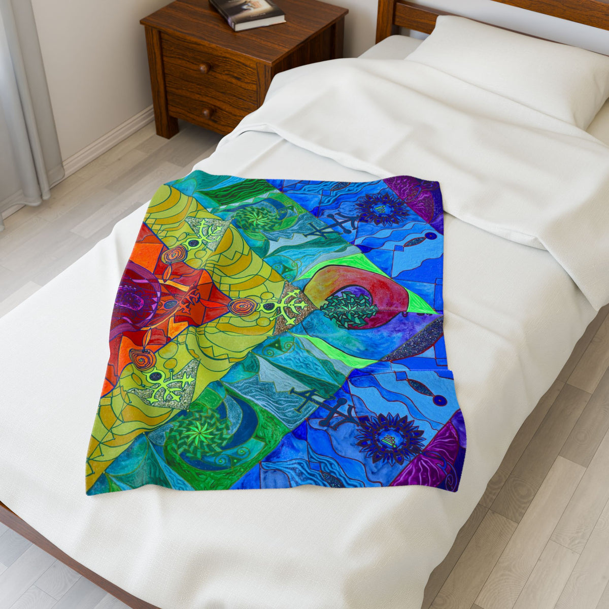Expansion Pleiadian Lightwork Model - Velveteen Plush Blanket