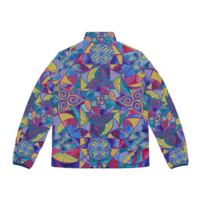 Harmony - Men's Puffer Jacket (AOP)