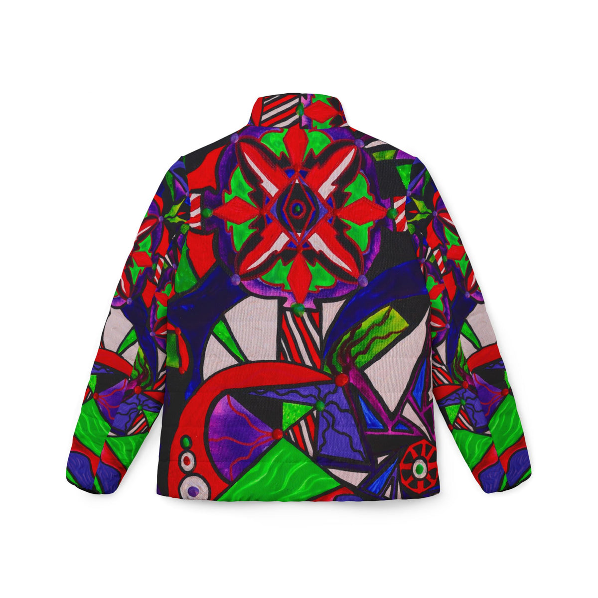 Warding Grid - Women’s Puffer Jacket (AOP)