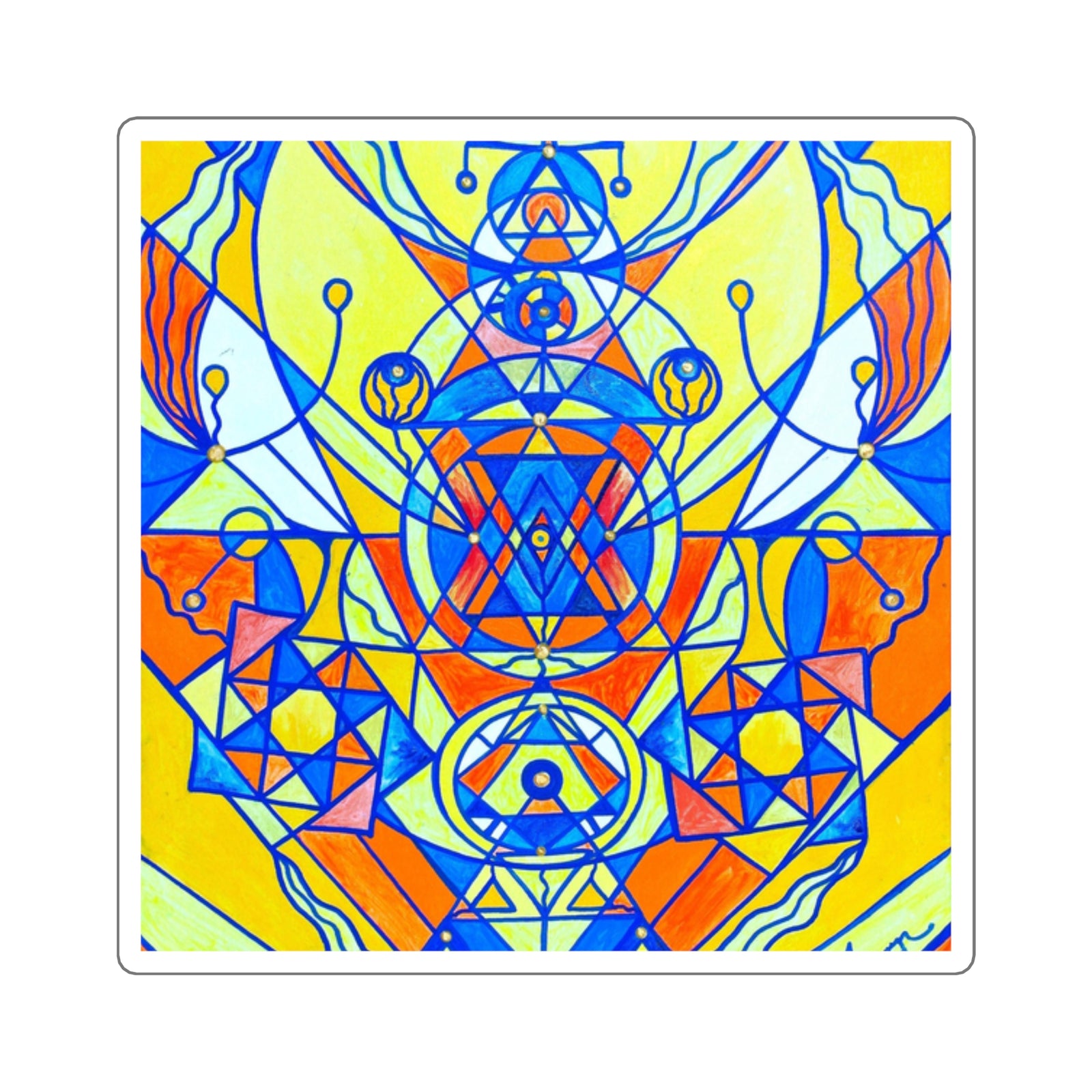 Happiness Pleiadian Lightwork Model - Square Stickers