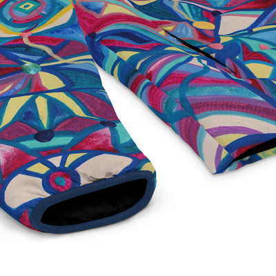 Betterment Grid - Men's Puffer Jacket (AOP)